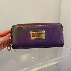 Marc Jacobs Purple Leather Wallet